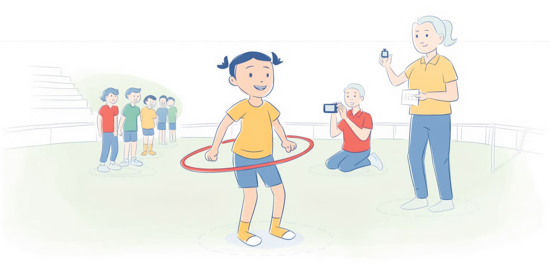 How hula-hooping records vary across divisions