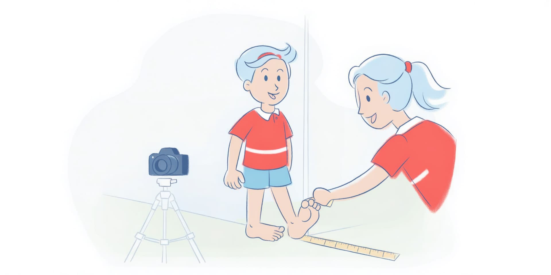 How Kids World Records measures foot length
