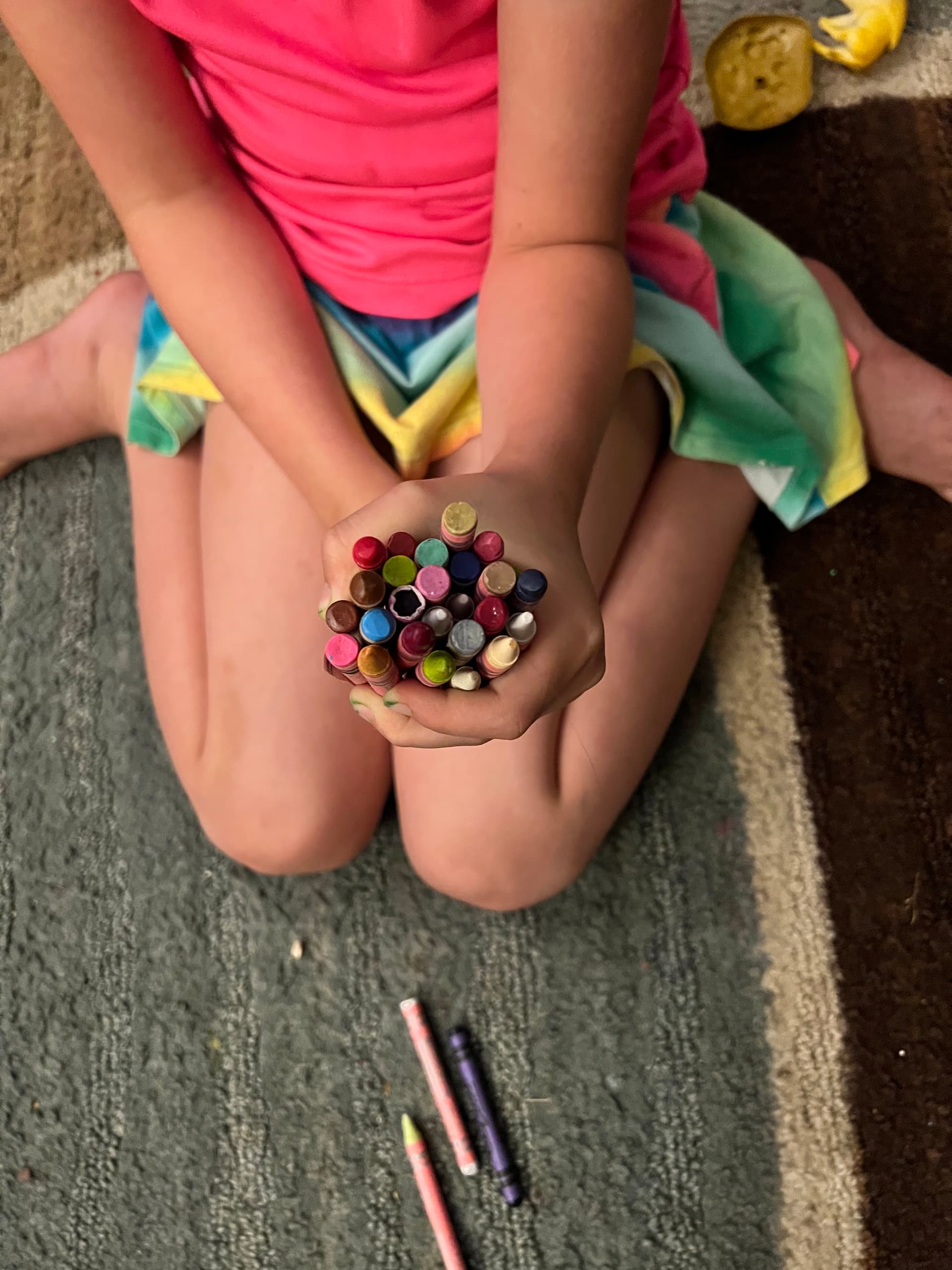 Most Crayons Held in One Hand
