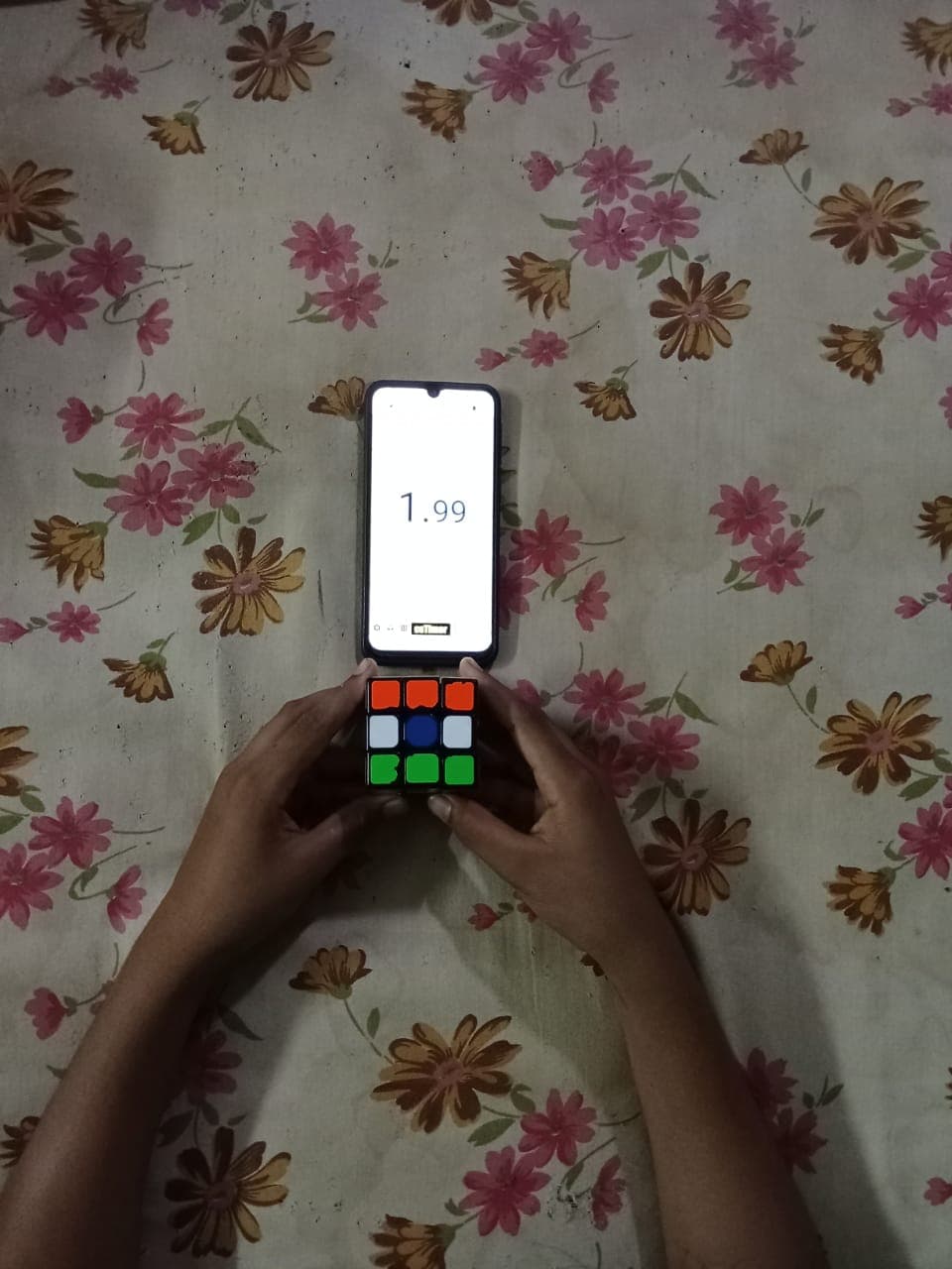 Fastest Time to Make a Indian Flag on a Rubik's Cube