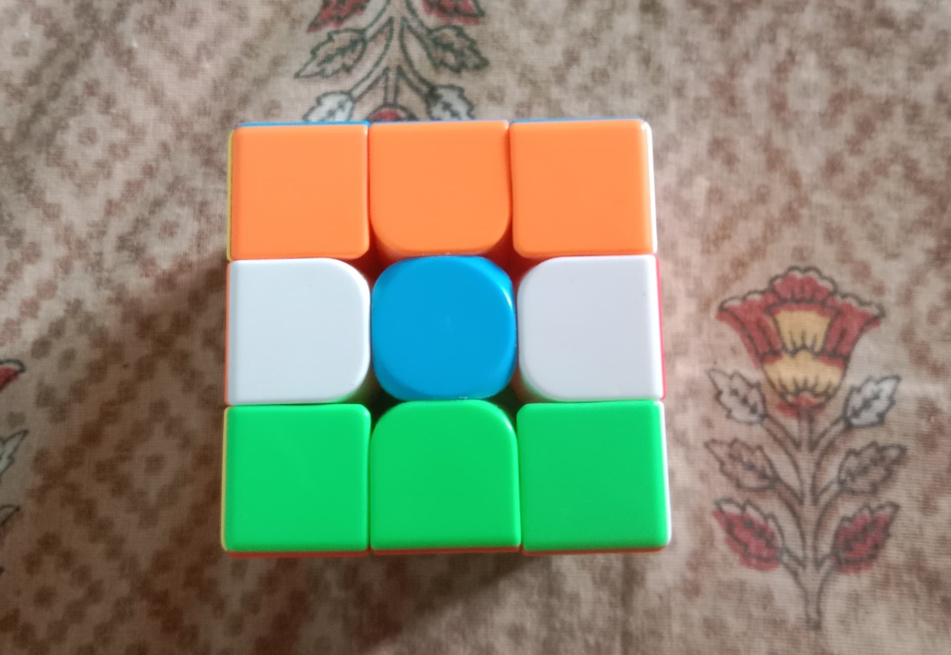Fastest Time to Make a Indian Flag on a Rubik's Cube