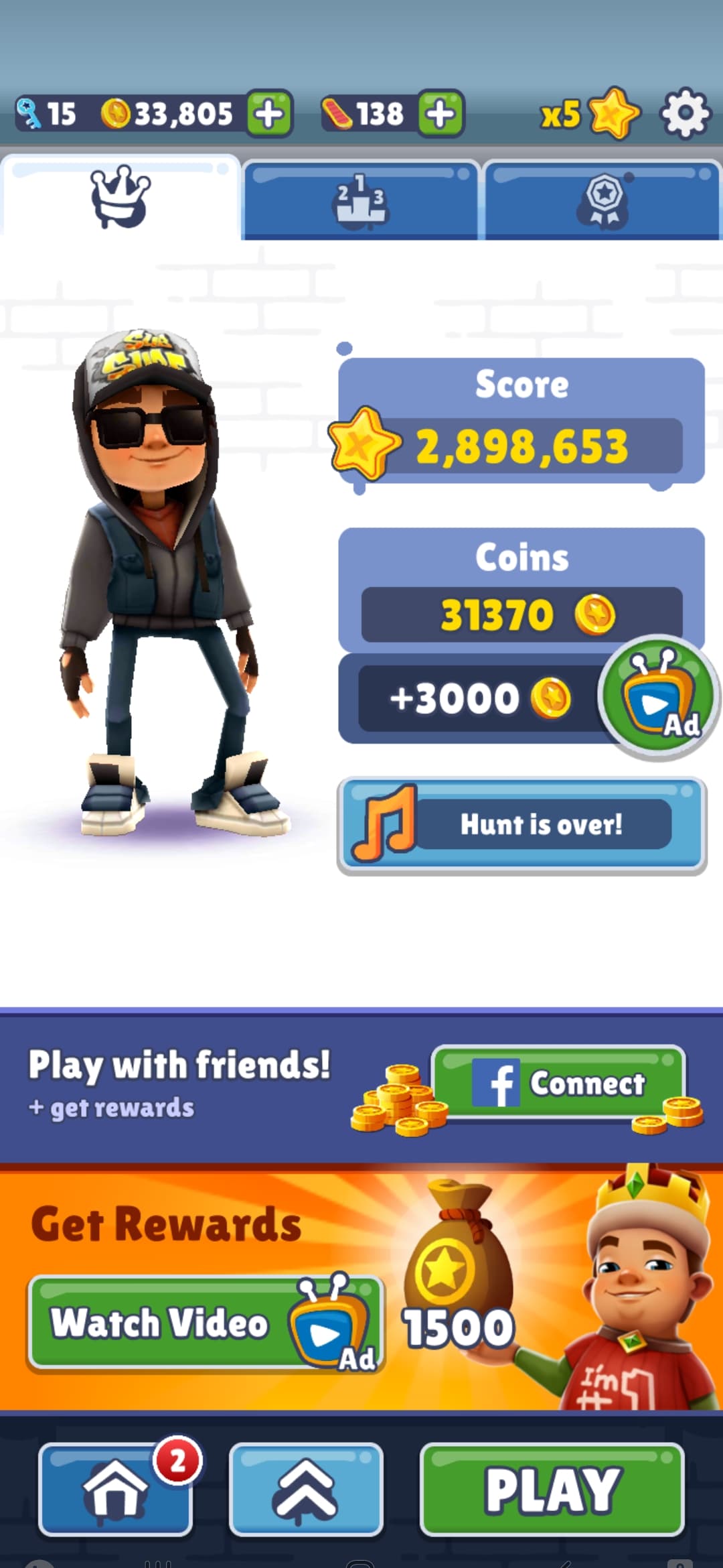 Highest score in Subway surfers