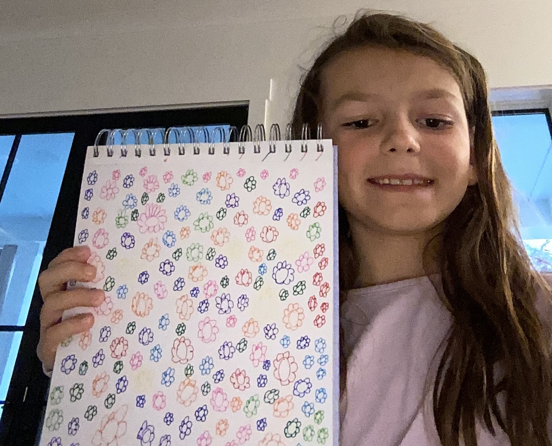 Most Flowers Drawn On A Page