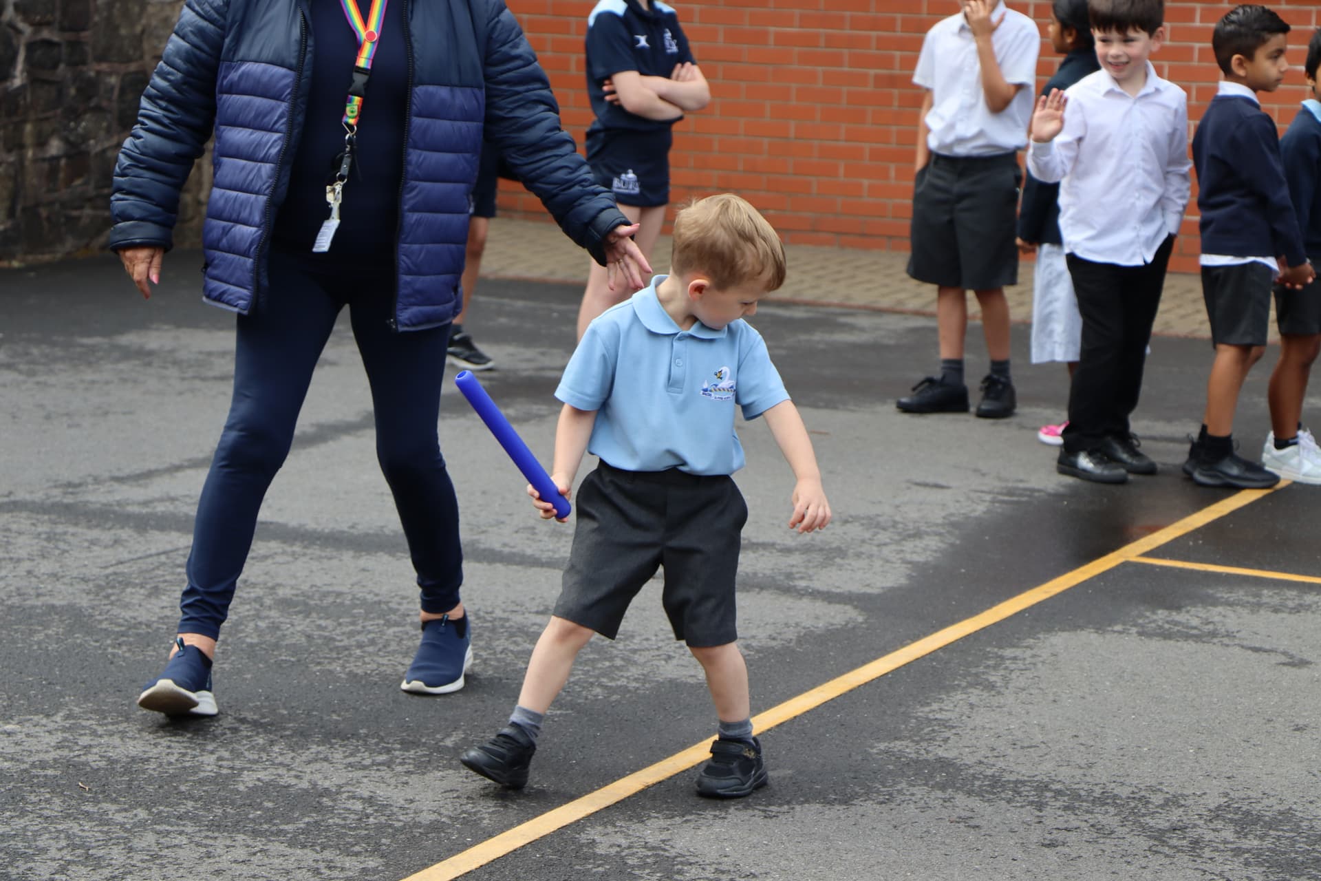 Most Kids to Run A Relay Backwards