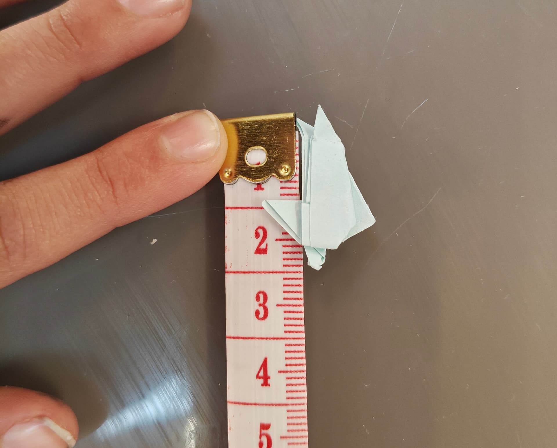 Smallest Origami Dolphin