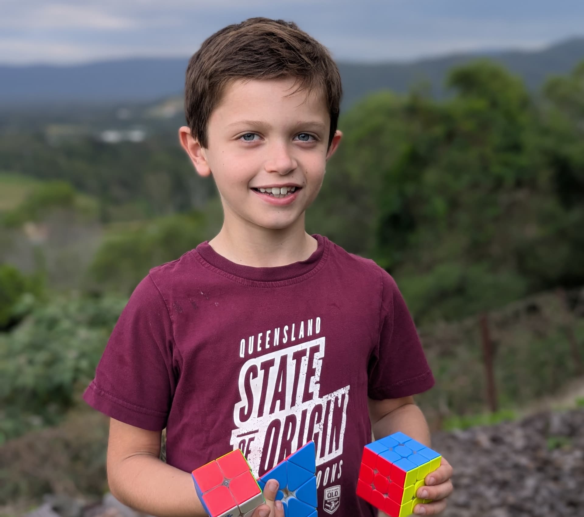 Fastest Time Solving 3 Rubik-Style Puzzles While Upside Down