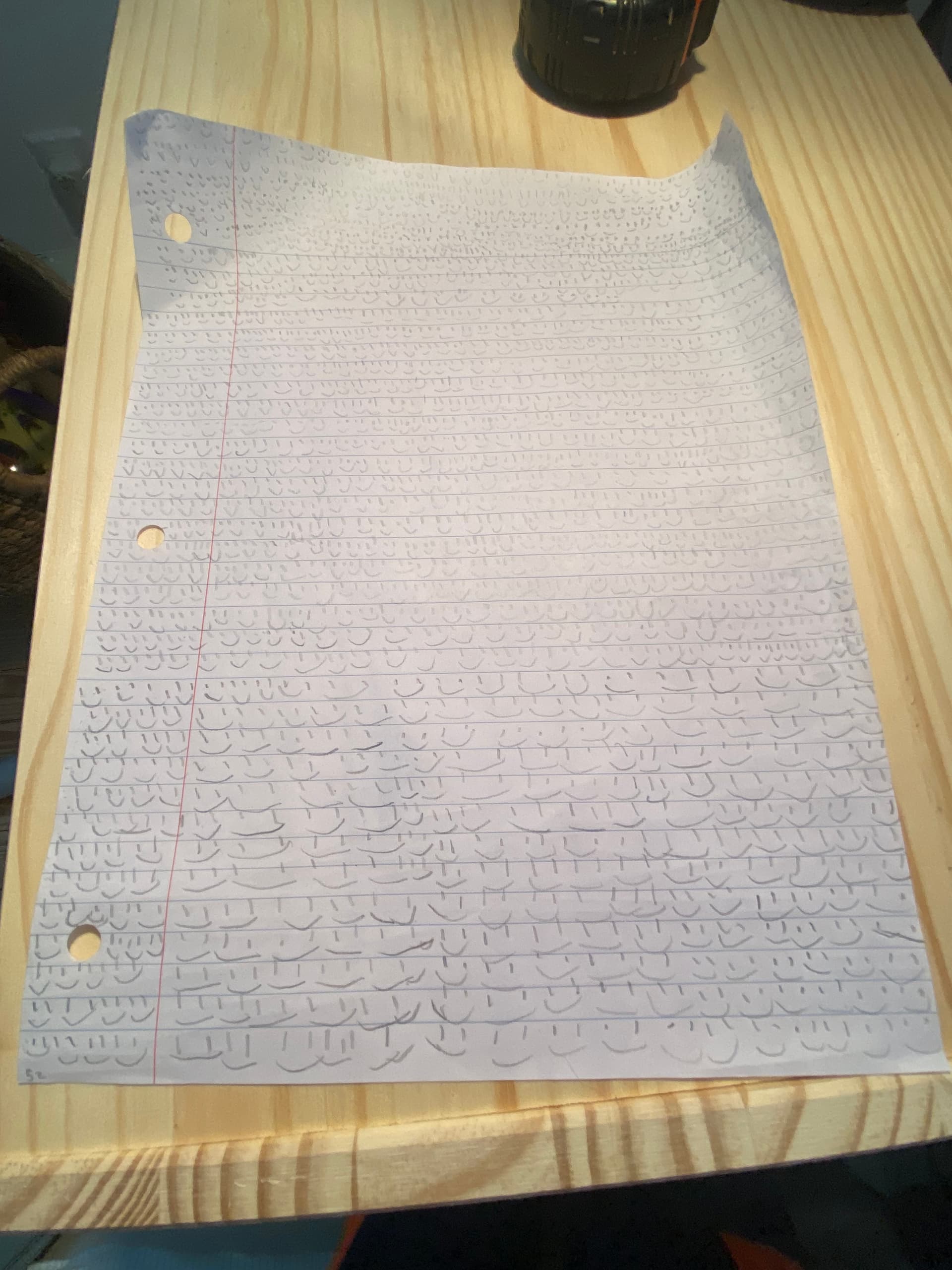 Smiley Faces On a Sheet of Paper