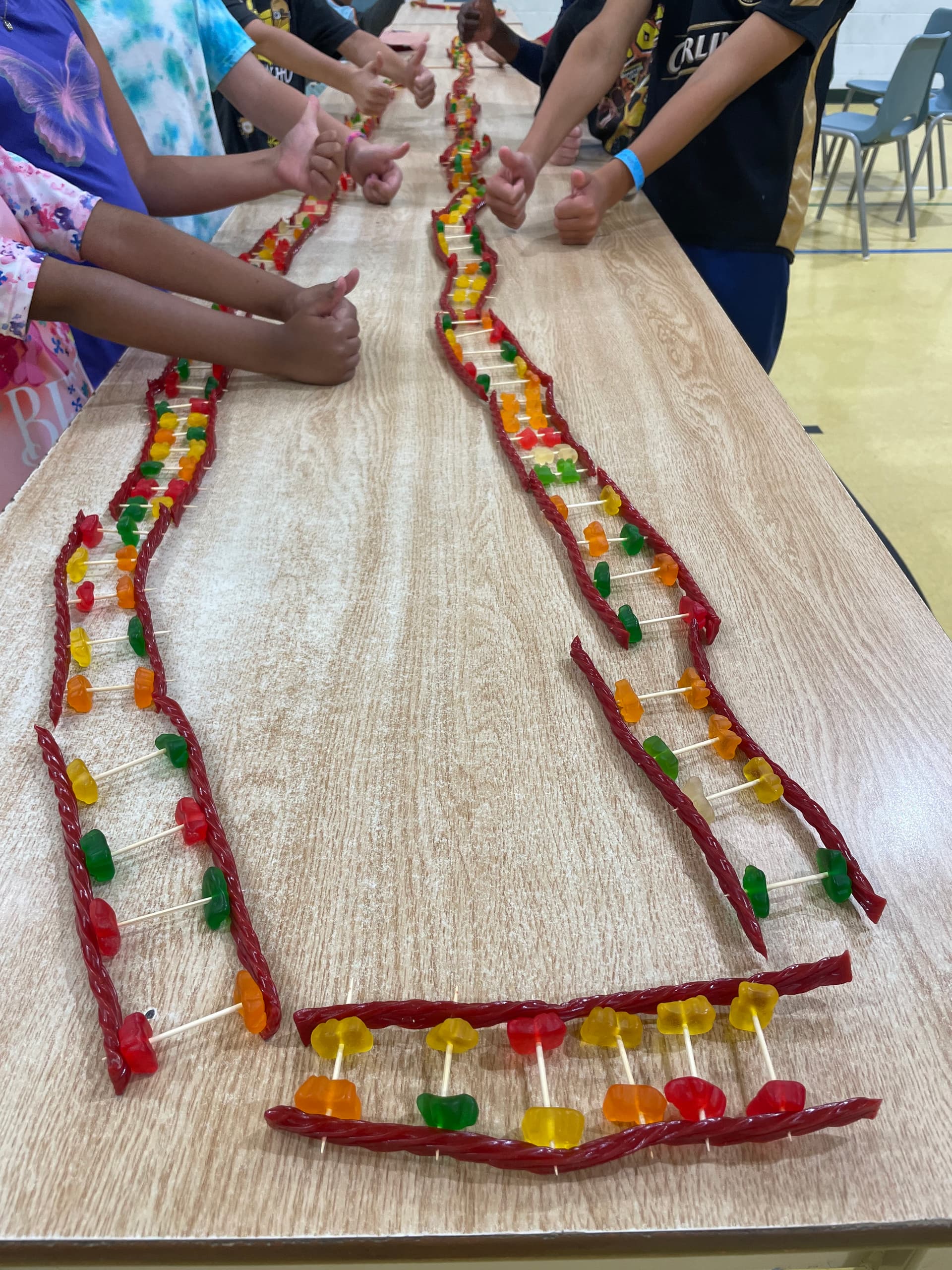 Most Kids Making a DNA Chain