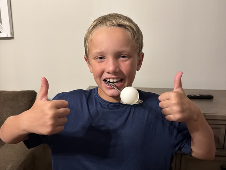Longest Time Balancing a Ping-Pong Ball on a Spoon Held in the Mouth