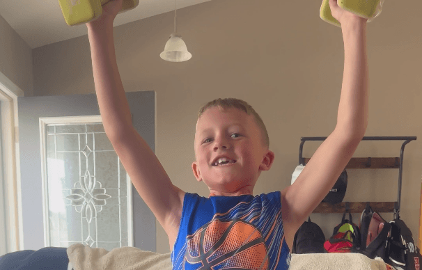Longest Time Holding two 5 lb Weights Above the Head