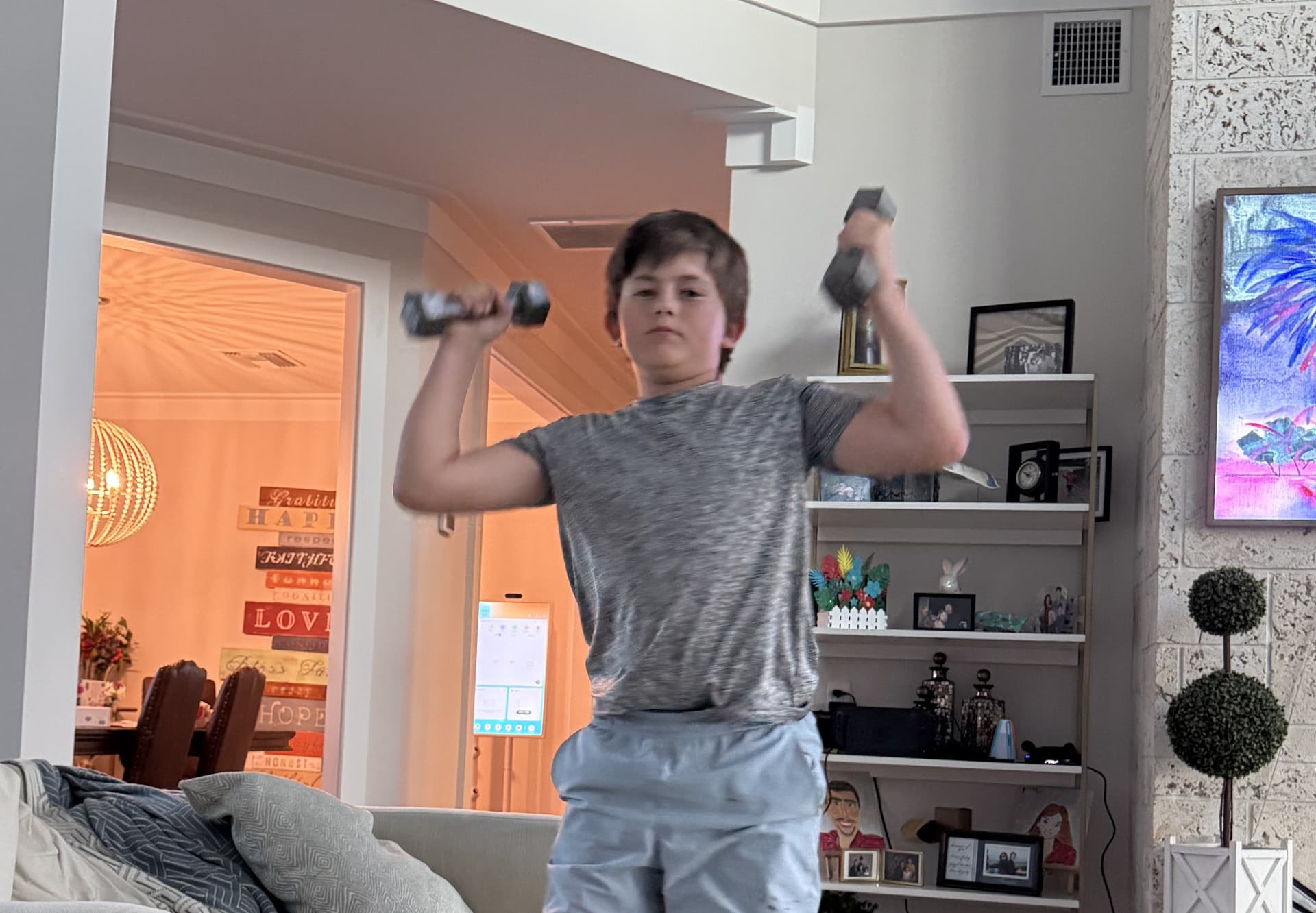 Longest Time Holding Two 5 lb Dumbbells Overhead