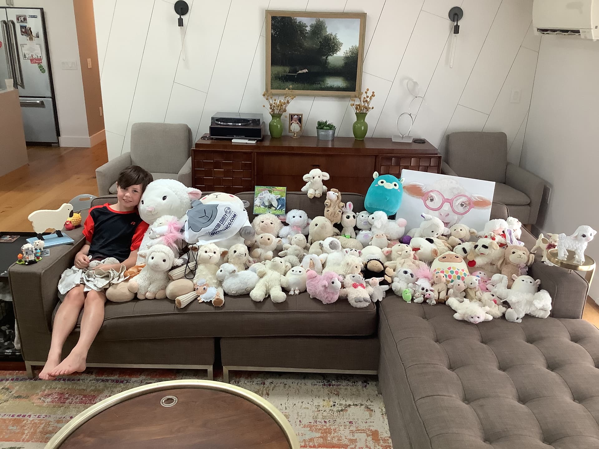 Largest Stuffed Lamb Collection